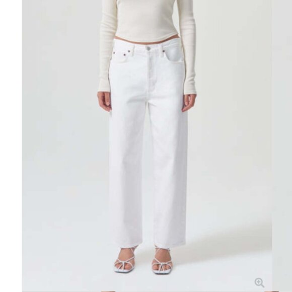 Agolde Low Slung Baggy in Milkshake Size 27 Organic Cotton EUC - Picture 1 of 9